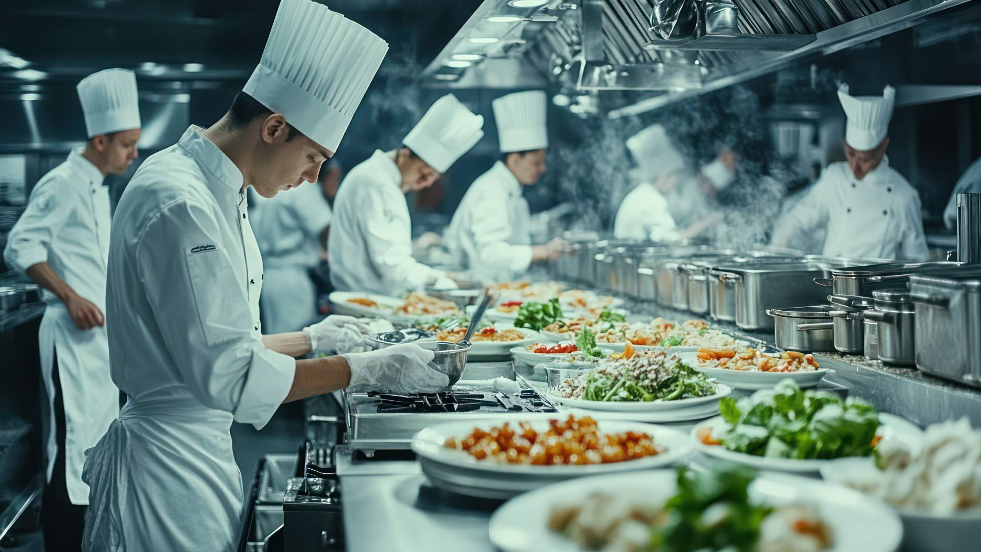 Professional kitchen brigade